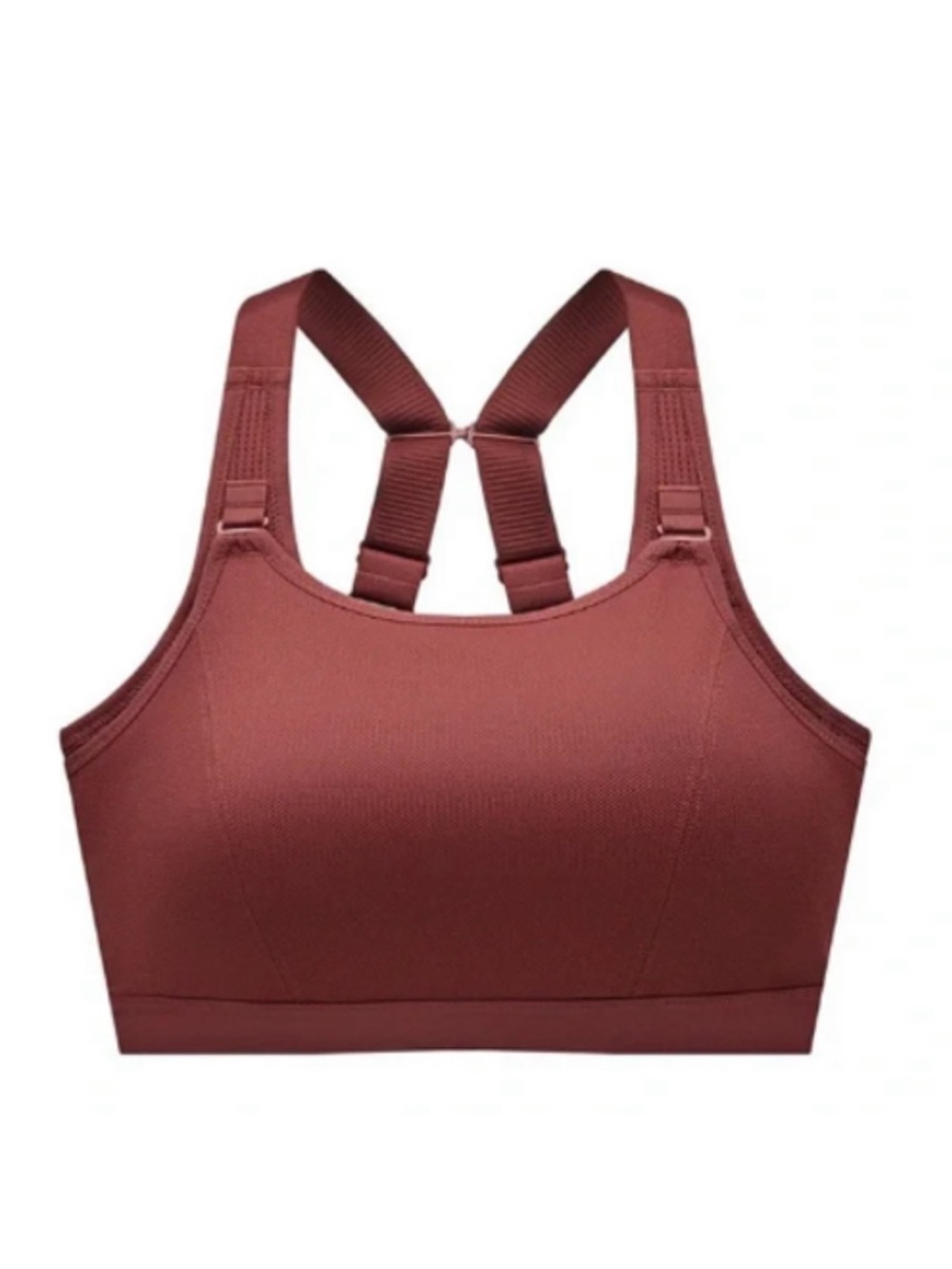 NEW Understance Pulse Wireless Unpadded Sports Bra Red Merlot 32H/I 32H 32I